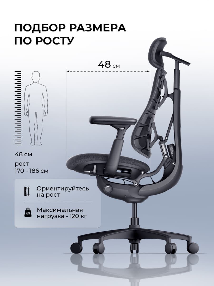 Офисное кресло LiberNovo Omni HB (Midnight Black)