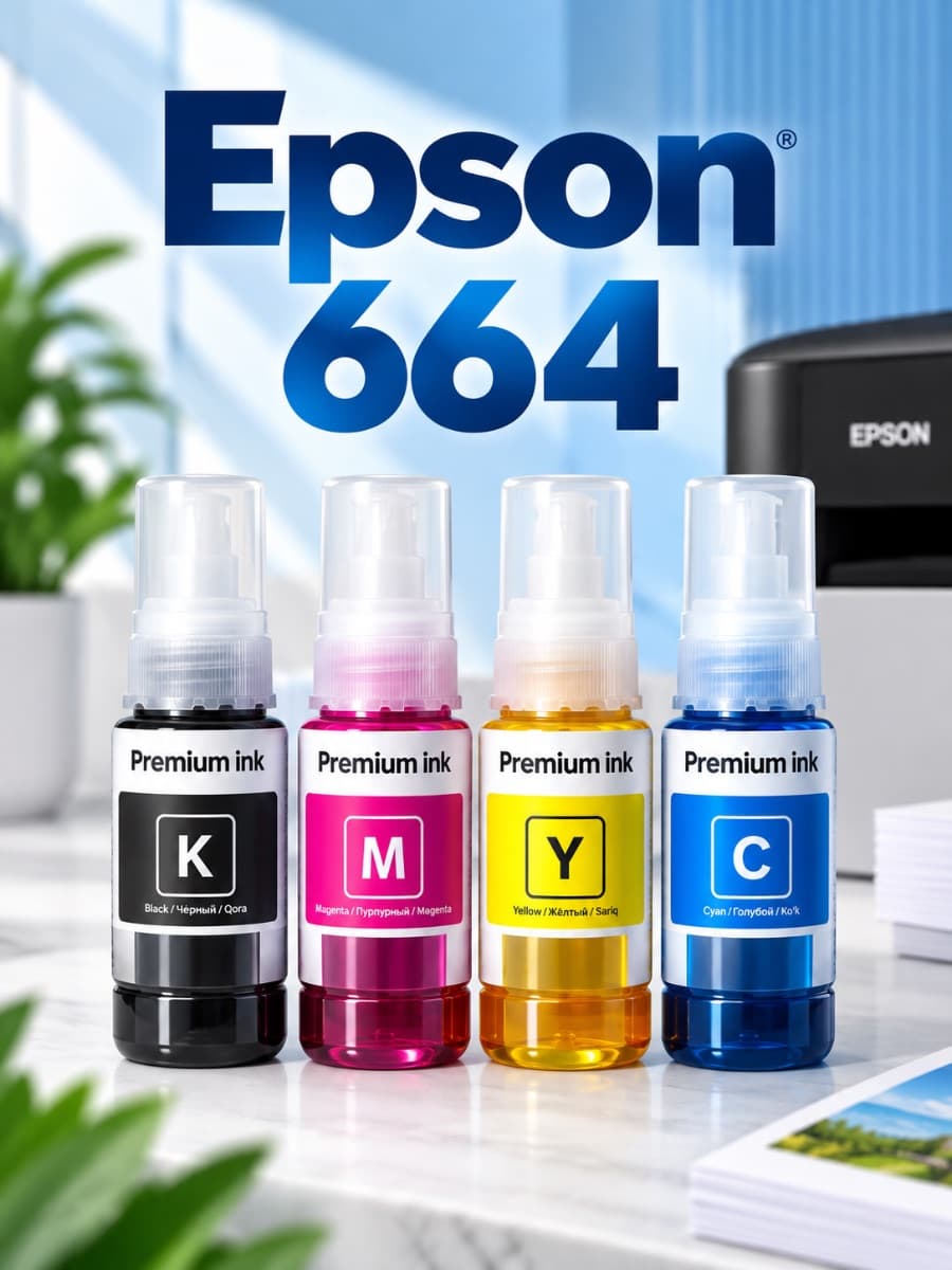 Epson 664 — 4 rangli printer siyohlari