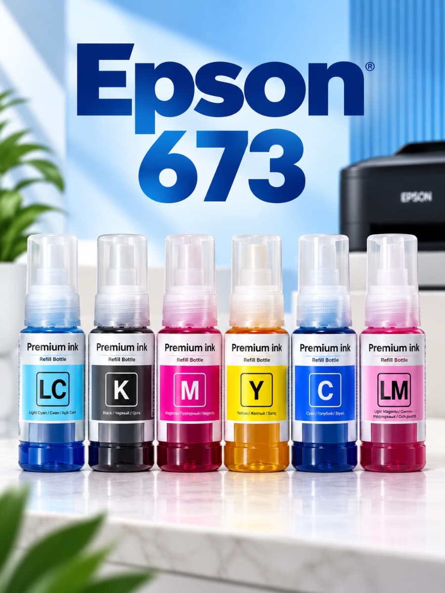 Epson 673 — 6 rangli printer siyohlari