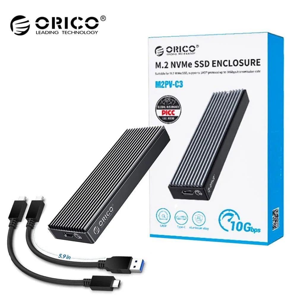 Качественный корпус для SSD Orico m.2 nvme ssd enclosure